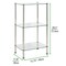 mDesign Metal/Glass Tiered Storage Tower with Open Glass Shelves